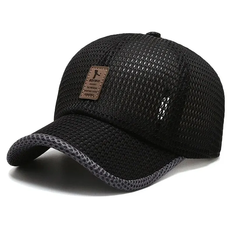 Spring And Summer New Mesh Hat Men\'s Autumn And Winter Cap Korean Tide Hat Hat Outdoor Casual Fashion Sunshade Baseball Cap