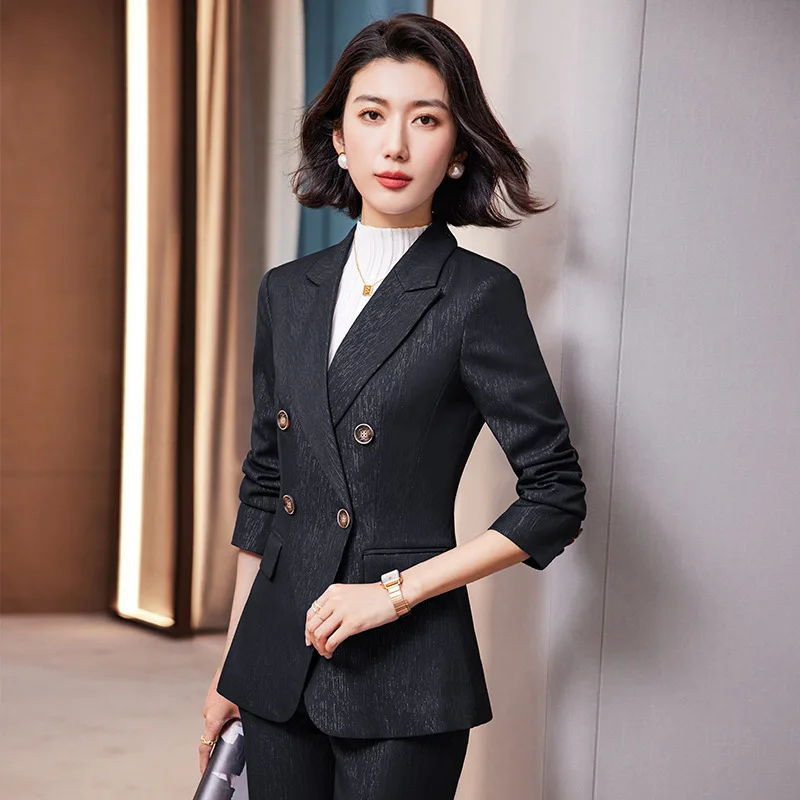 Suit Women2023New Autumn and Winter High Sense Temperament Office Wear Interview Formal Wear Suit Commuting Work Clothes