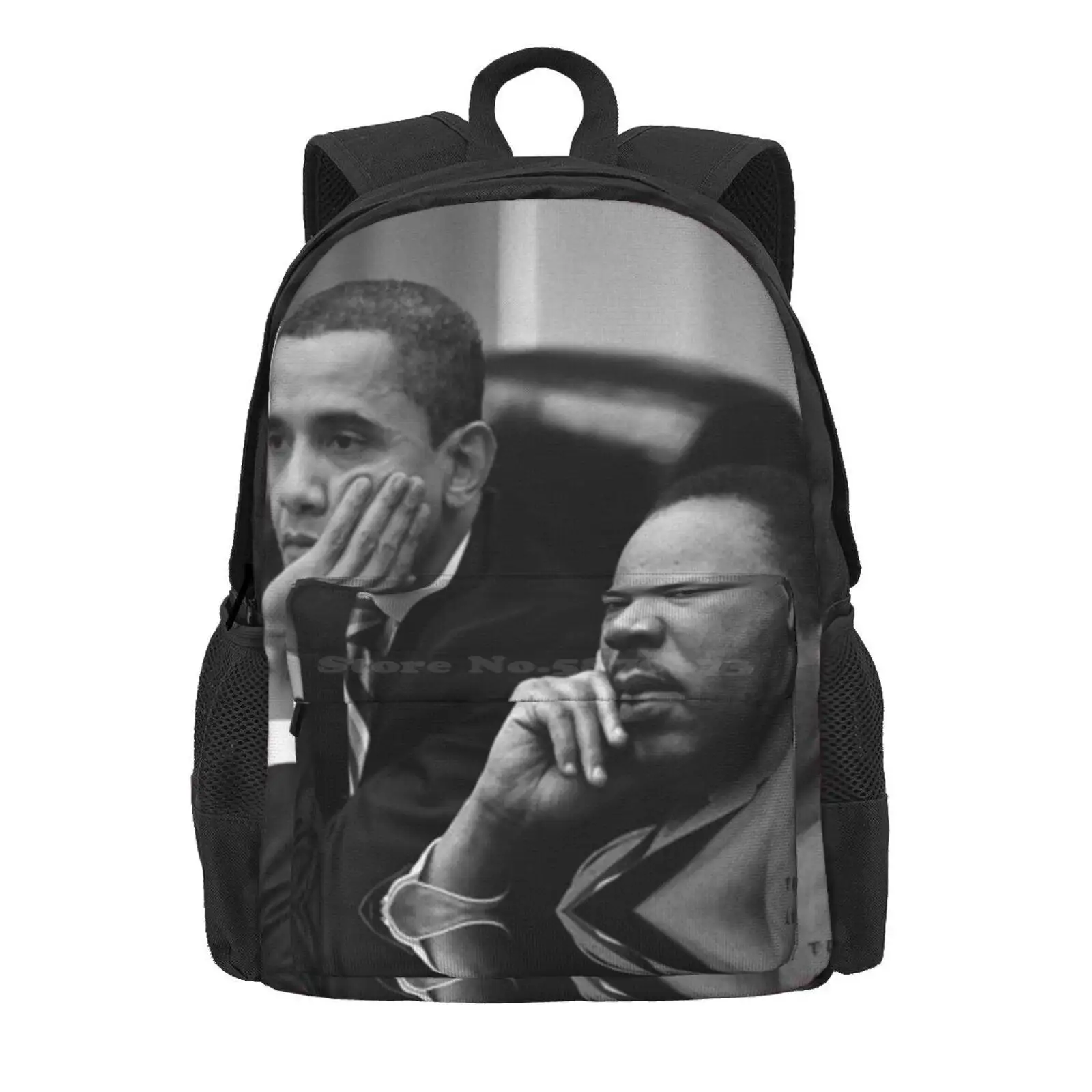 Obamartin Hot Sale Schoolbag Backpack Fashion Bags Barack Obama Martin Luther King Jr Mlk