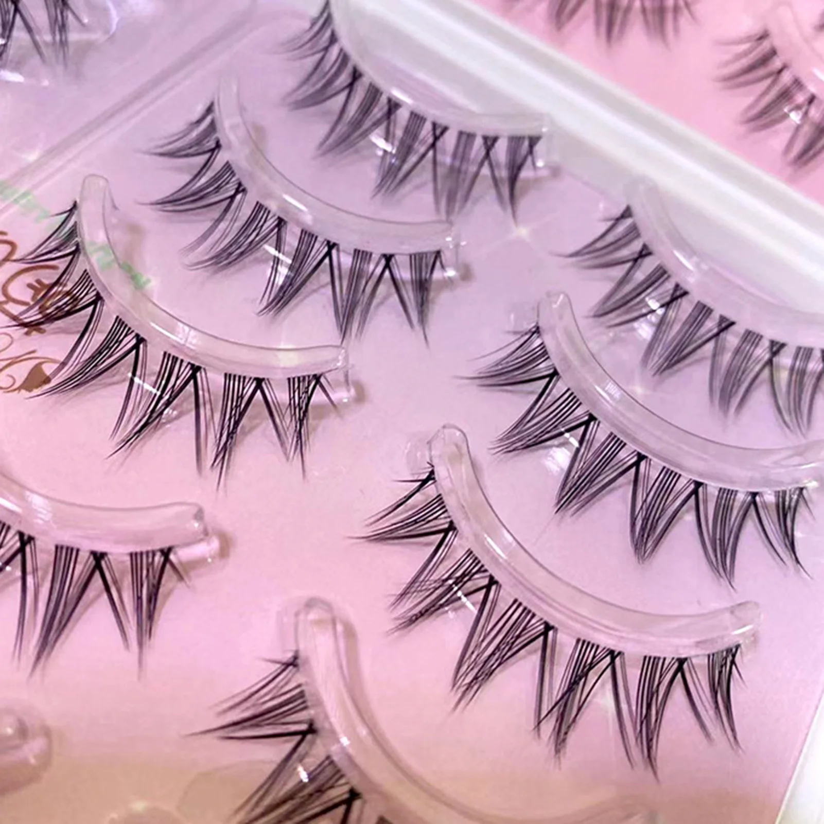 40PCS Anime Manga False Eyelashes Set Korean Style Full Strip Lashes Kit for Natural Dramatic Eye Makeup