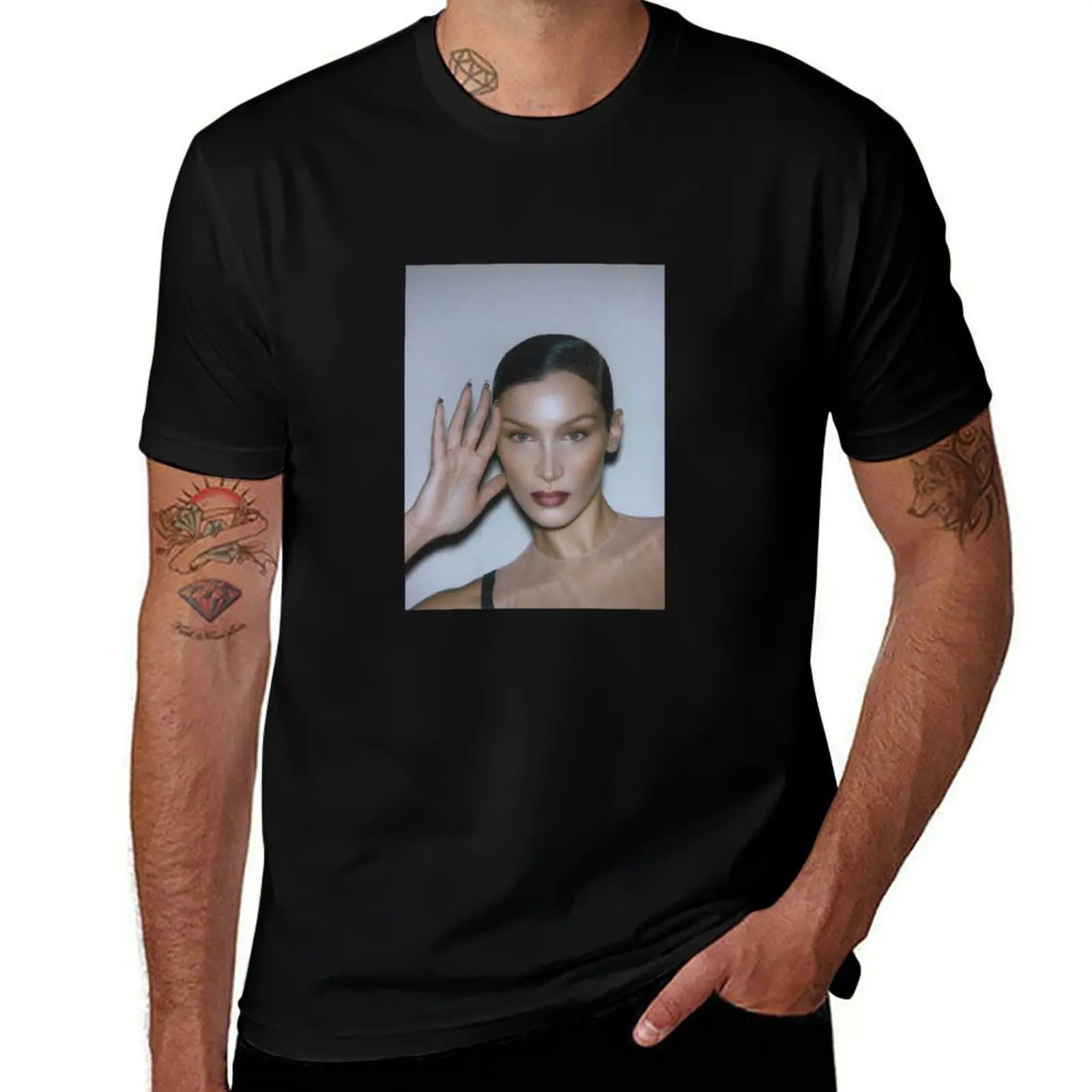 

Bella Hadid Headshot T-Shirt Performance Dry Fit T-Shirt