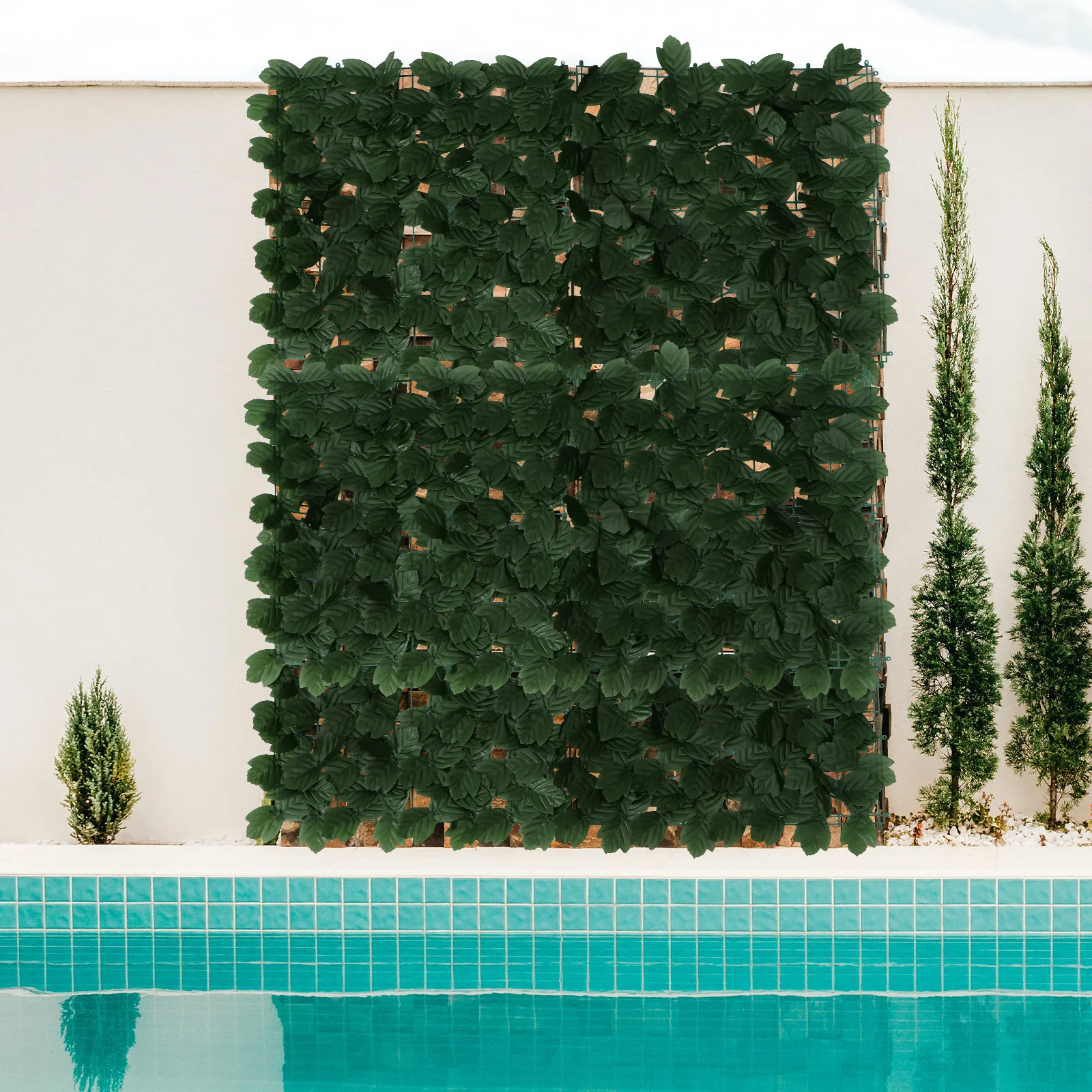 

Simulated Leaves Garden Fence Wall Artificial Hedges Thick Realistic Leaf Screen For Balcony Outdoor Decor