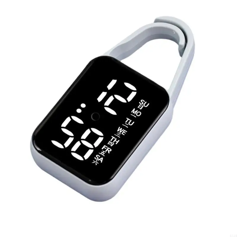 Keychain Pocket Watch  Waterproof Touch Digital Watch Easy to Read for Students 