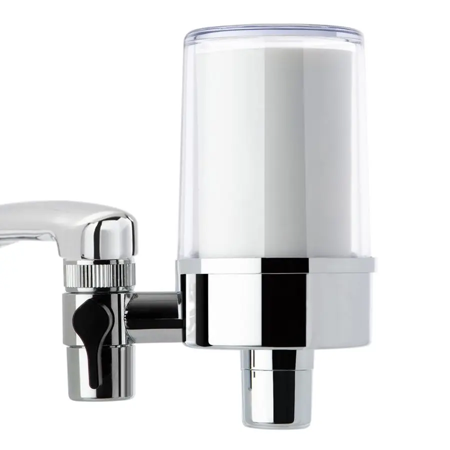 

Faucet Water Filter DF2CL for Kitchen, Bathroom, or RV Sink, 500 Gallons Long Life, Clear with Aerator