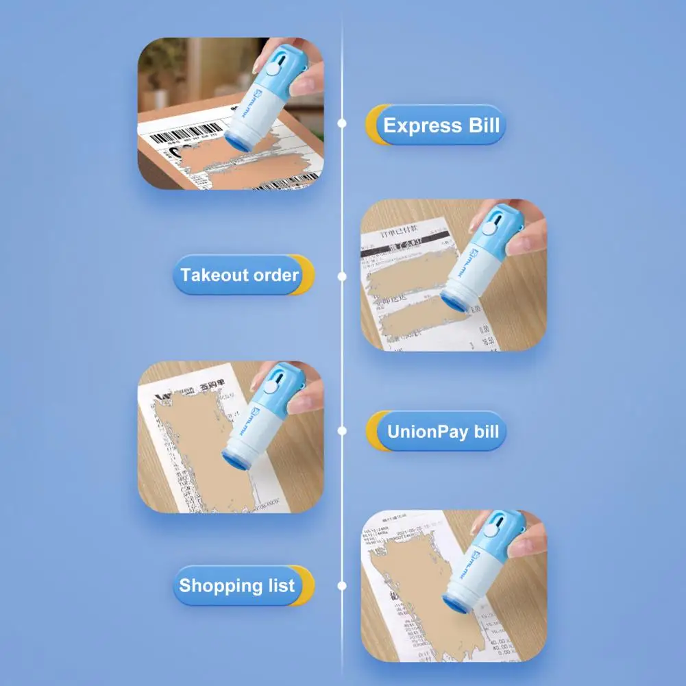 Datenschutz-Tool Datenschutz Schutz Rollens tempel mit Kasten öffner zur Verhinderung von Identitäts diebstahl Thermopapier