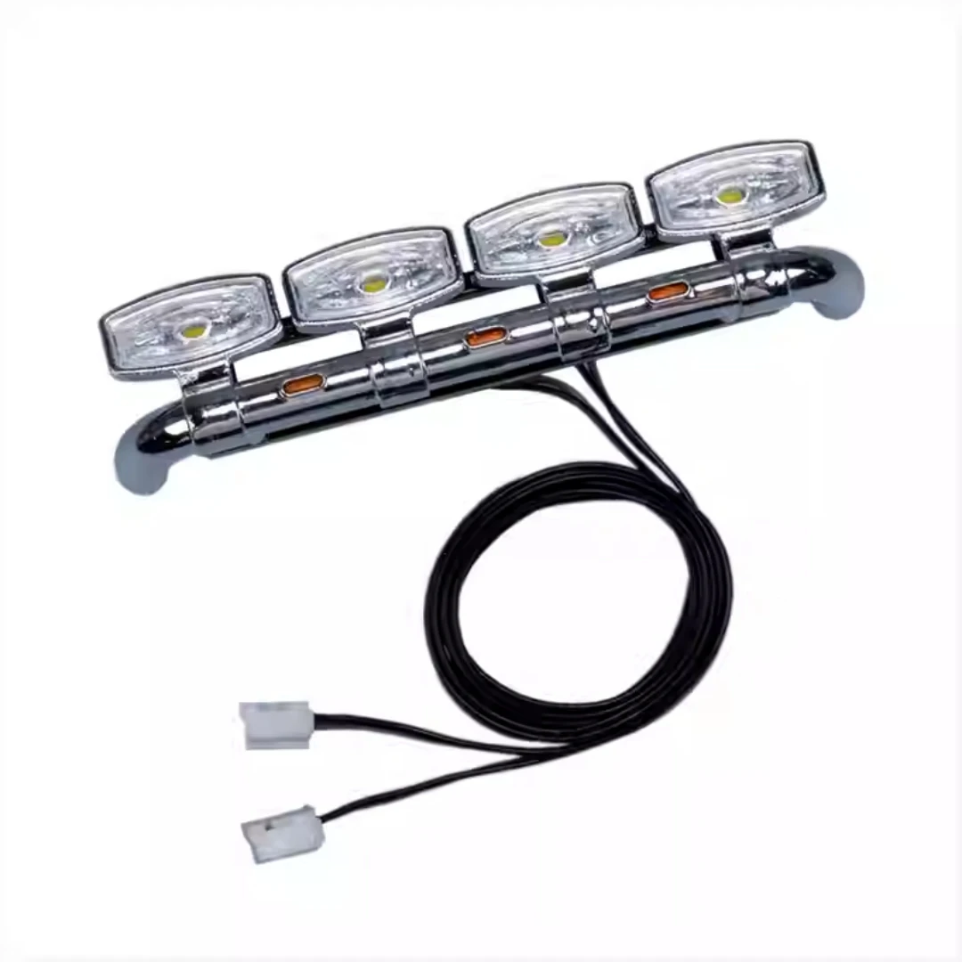 770S Front Bumper Spotlight Headlight CTD-04F White Yellow Plastic For /14 Tamiyaa RC dump Truck Tractor JUWUBA Toys Model Parts
