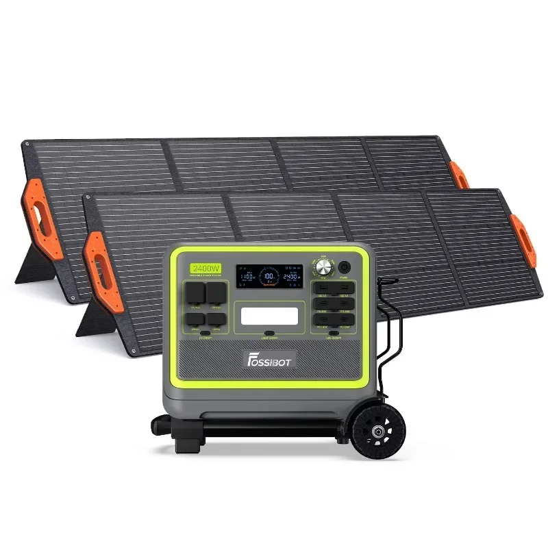 

【BestSelling】Fossibot F2400 Power Banks & Power Station Solar Generator 2400w Portable Power Station and Solar Panel