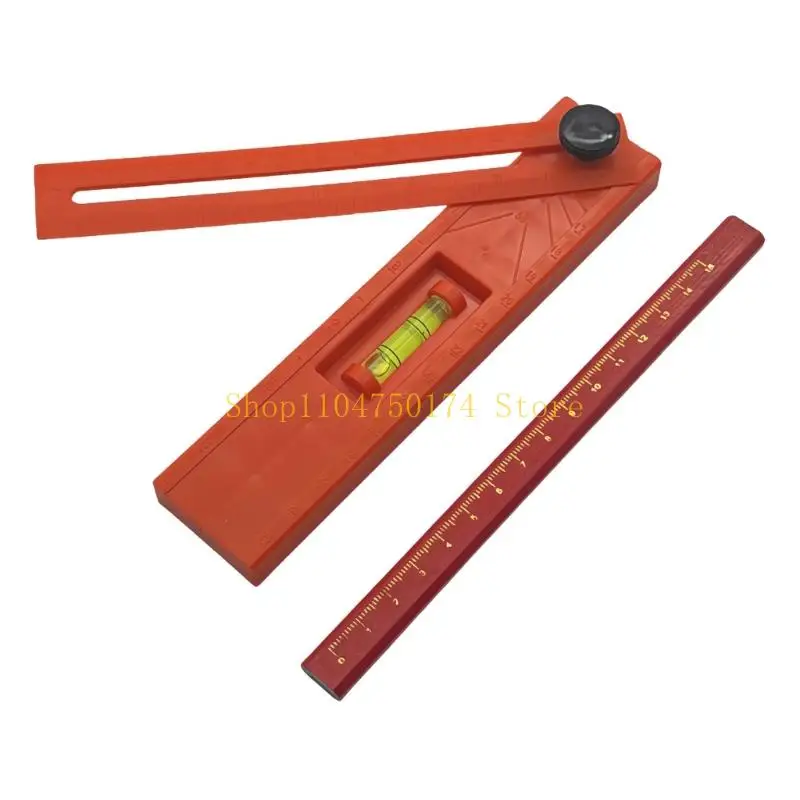 Woodworking Layout Tool Foldable Depth Measuring Ruler Angles Marking Ruler Top Sale