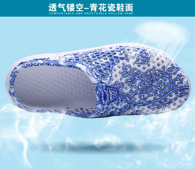 Damen Grüne Peaked Clogs Sommer Slip-On Schuhe Bequemes Atmungsaktives EVA-Material Modisches Schuhwerk – Detail 8
