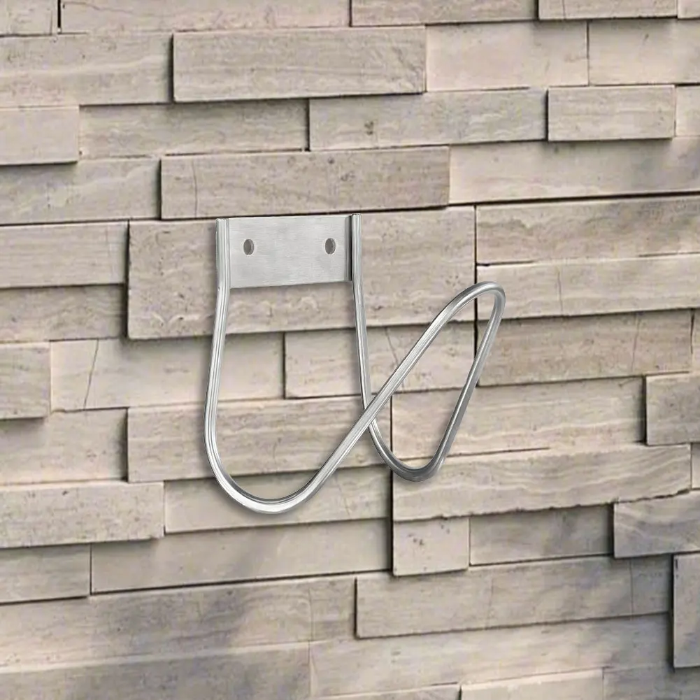Stainless Steel Water Hose Hanger Wall Mounted Garden Hose Hook Water Hose Holder for Outside Yard