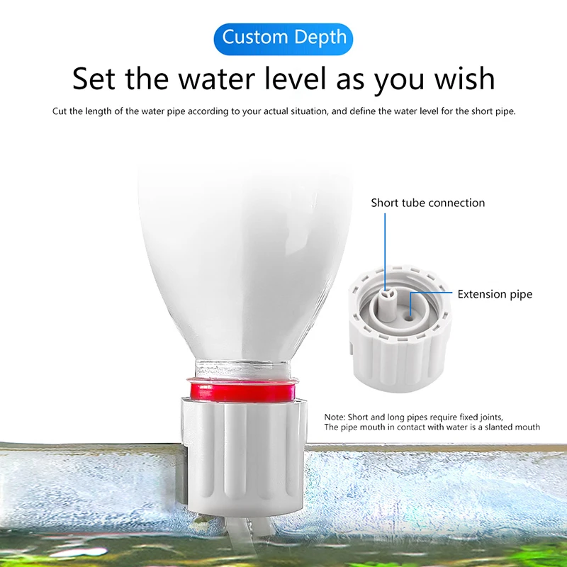 Relleno de agua automático para acuario, dispositivo de agua, filtro de agua automático montado en la pared, recarga, accesorios para pecera