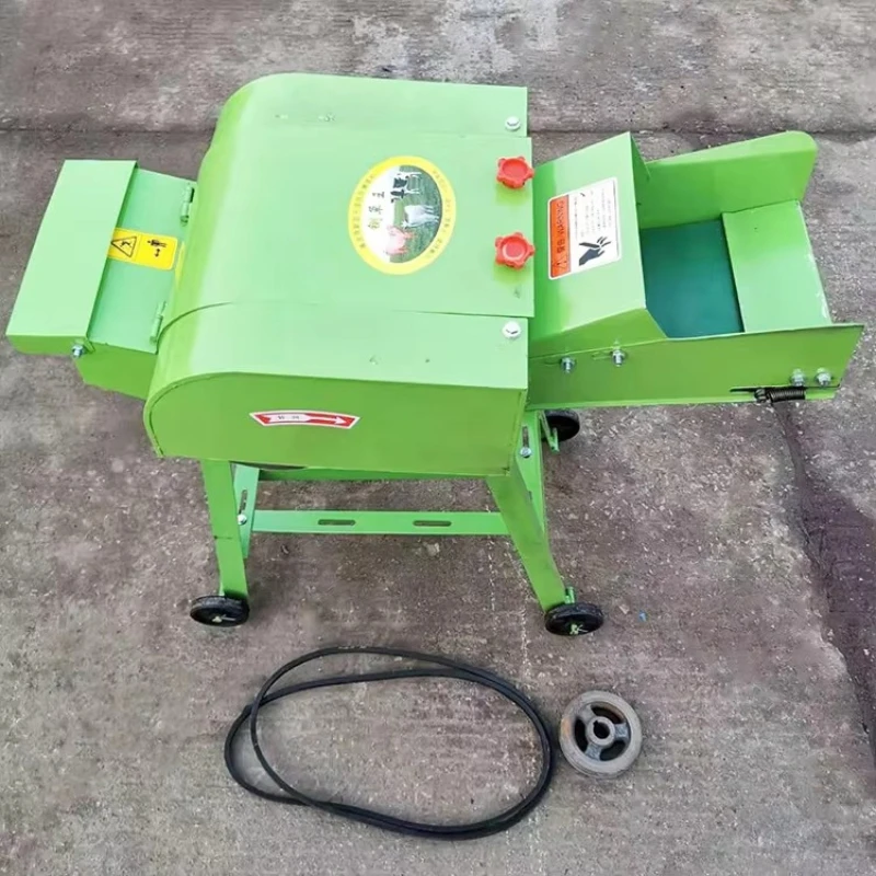 HN QDMECH Easy to Move Small Farm Animal Feeding Chaff Cutter Grass Cutter Straw Chopper Machine With Wheels