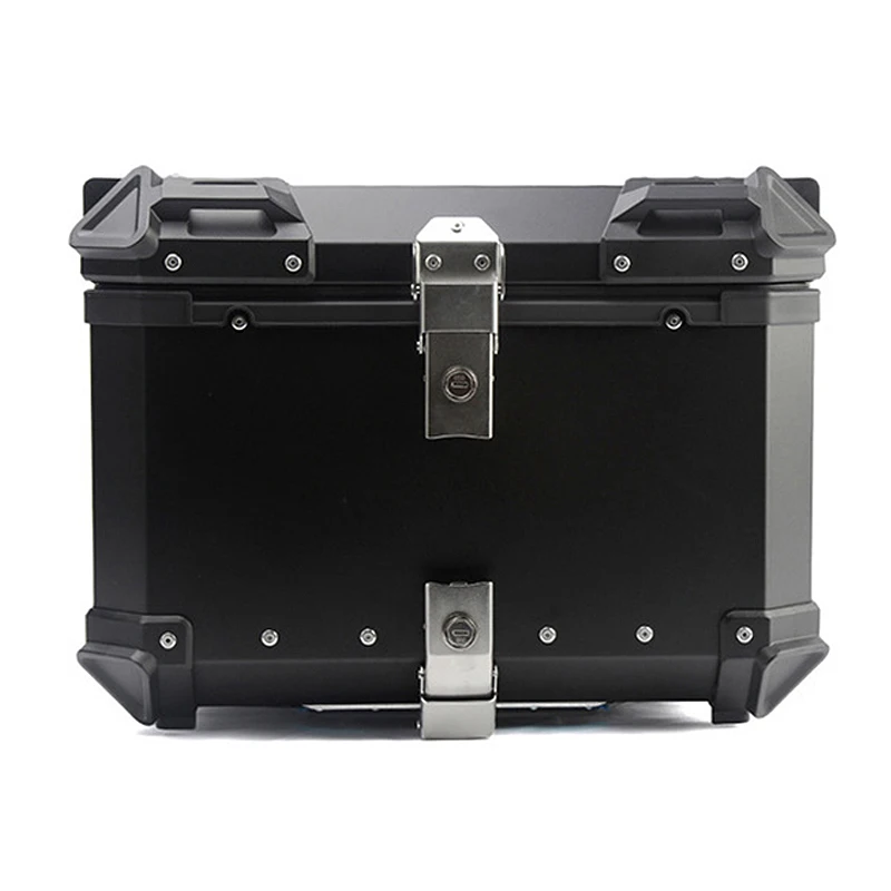 

45L\55L\65L\80L Aluminum Motorcycle Box Universal Moto Rear Trunk Waterproof Storage Tail Box Helmet Key Lock Top Case Toolbox