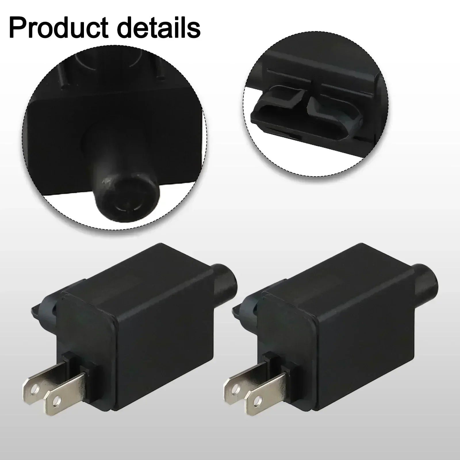 

Quick Install Lawn Switch 2-Pin Safety Switch Lawn Mower Safety Switch Easy Installation Metal 2-Pin Connector Outdoor Use
