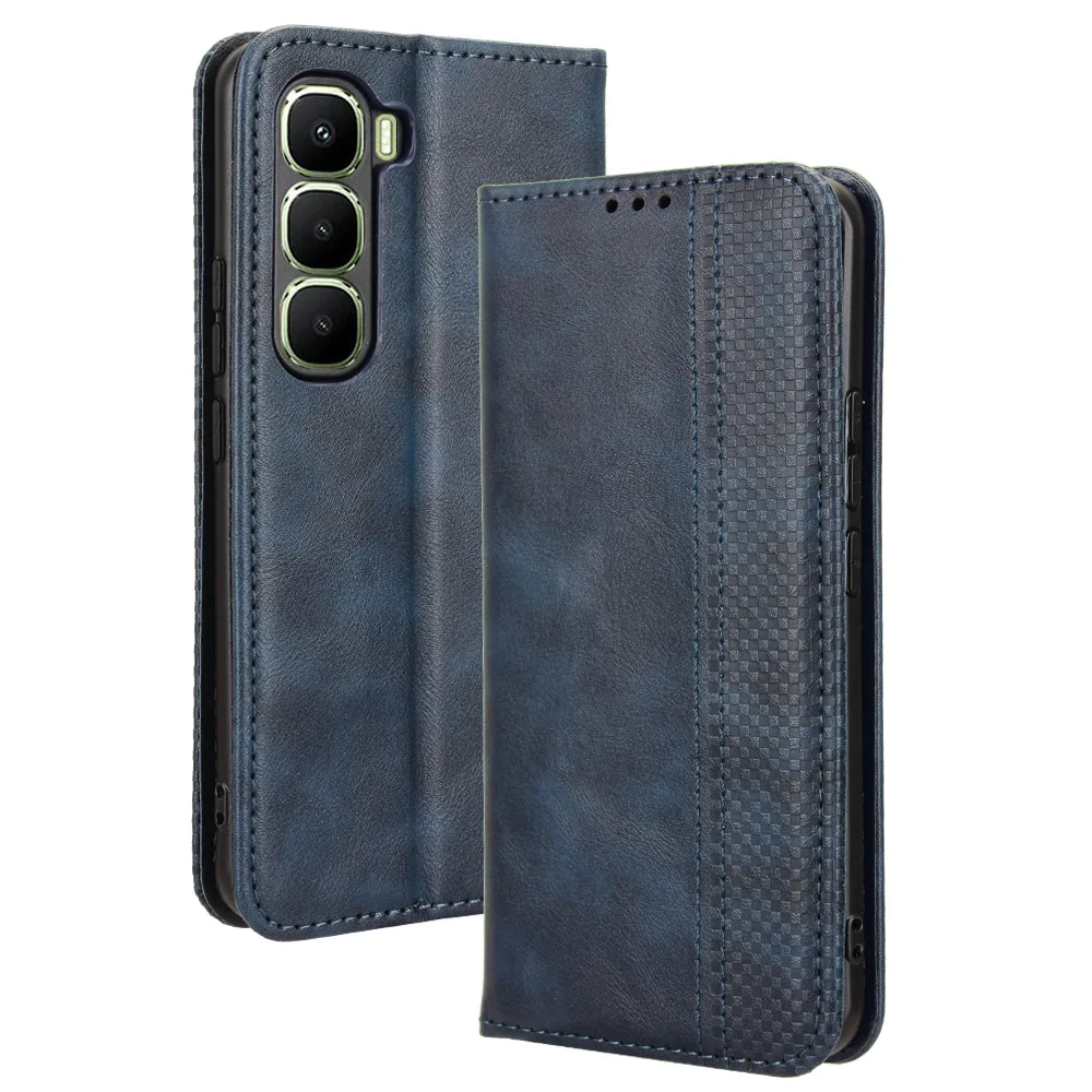 Para HTC U24 Pro U23 Desire 22 Pro 21 Pro 20 Plus U20 19S 19 Plus Vintage libro de negocios Flip Funda de cuero tipo billetera