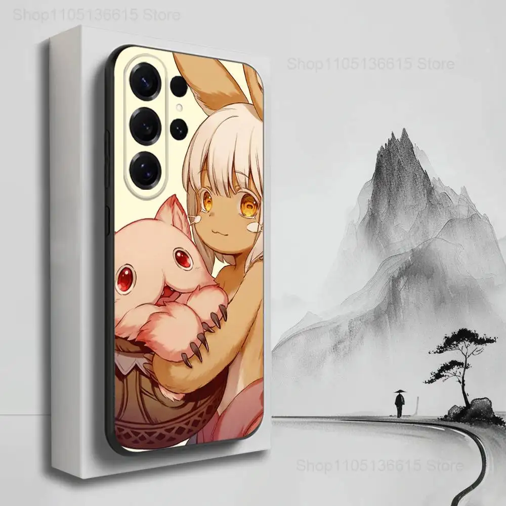 M-MADE IN A-ABYSS F-Faputa Phone Case For Samsung S25,S24,S23,S22,S21,S20,S10,S9,Ultra,Plus,Lite,FE,Soft Silicone Black Cover