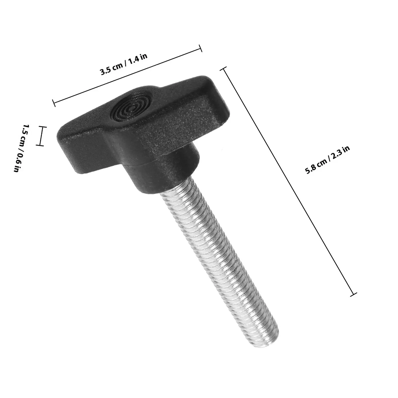 5Pcs Thumb Screws M8x40 Plastic Wing Knob Thumb Screw Knob for Appliances Fixing Machine Maintenance Easy Grip Tool Free