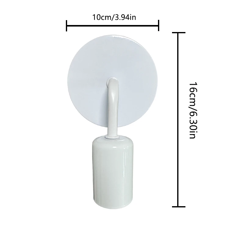 Moderne Minimalistische Led Ijzeren Wandlamp Nordic Slaapkamer Bed Creatieve Woonkamer E27 Zwart-Wit Gang Achtergrondlicht