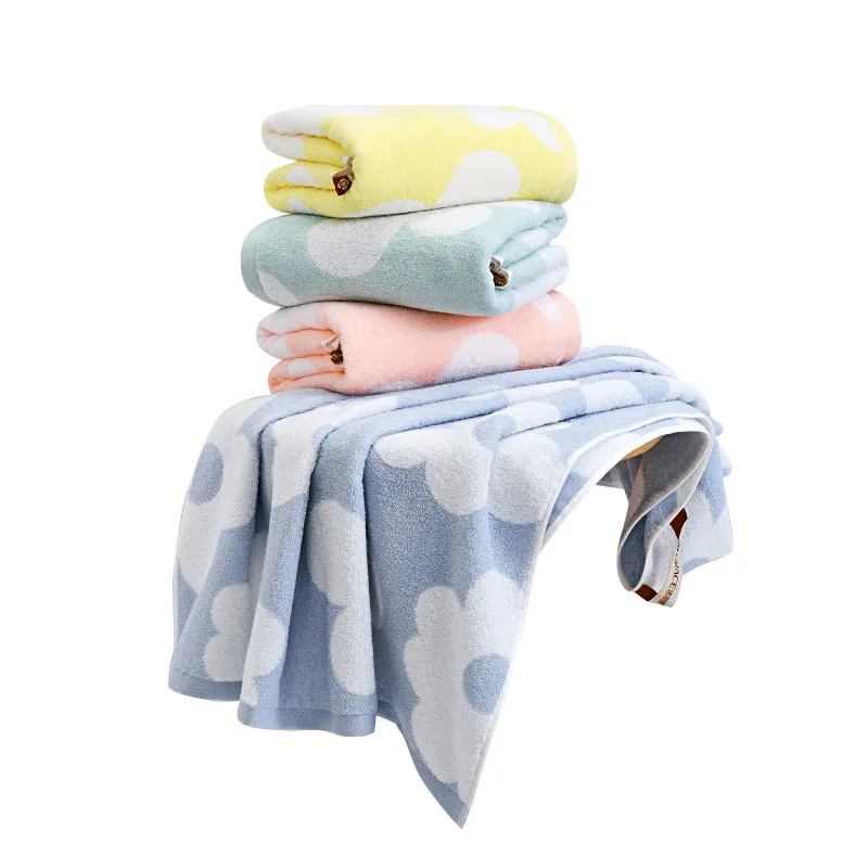 Cotton Bath Towel for Household Use Adult Shower Wrap Soft Skin Friendly Comfortable Good-looking Durable Good Water Absorption