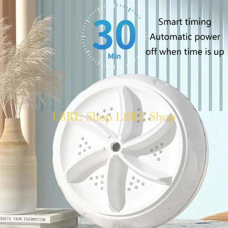 L8RE Portable Mini Washing Machine Washers Small Ultrasonic Cleaner