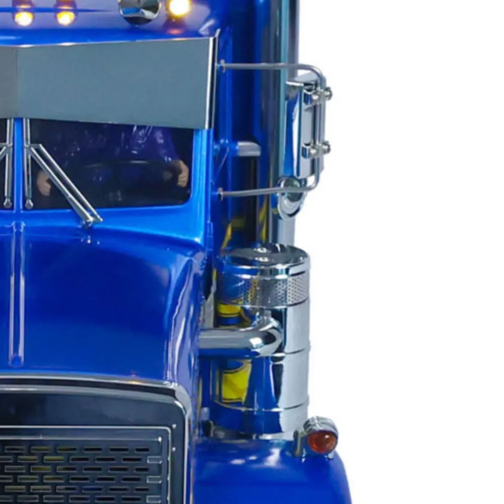 Camión Tractor de control remoto de 3 ejes 1/14 6x4 56344 RTR, vehículo de Control remoto con luces de sonido, modelo de pintura TOUCAN de juguete