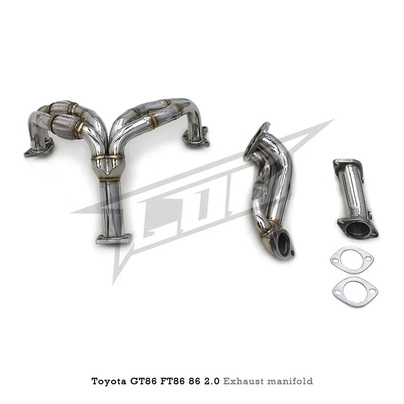 ส่วนแรกของท่อเหล็กกล้าไร้สนิมสำหรับ86/GT86/FT86 2.0 2014-2023ท่อร่วมไอเสีย Isometric fro