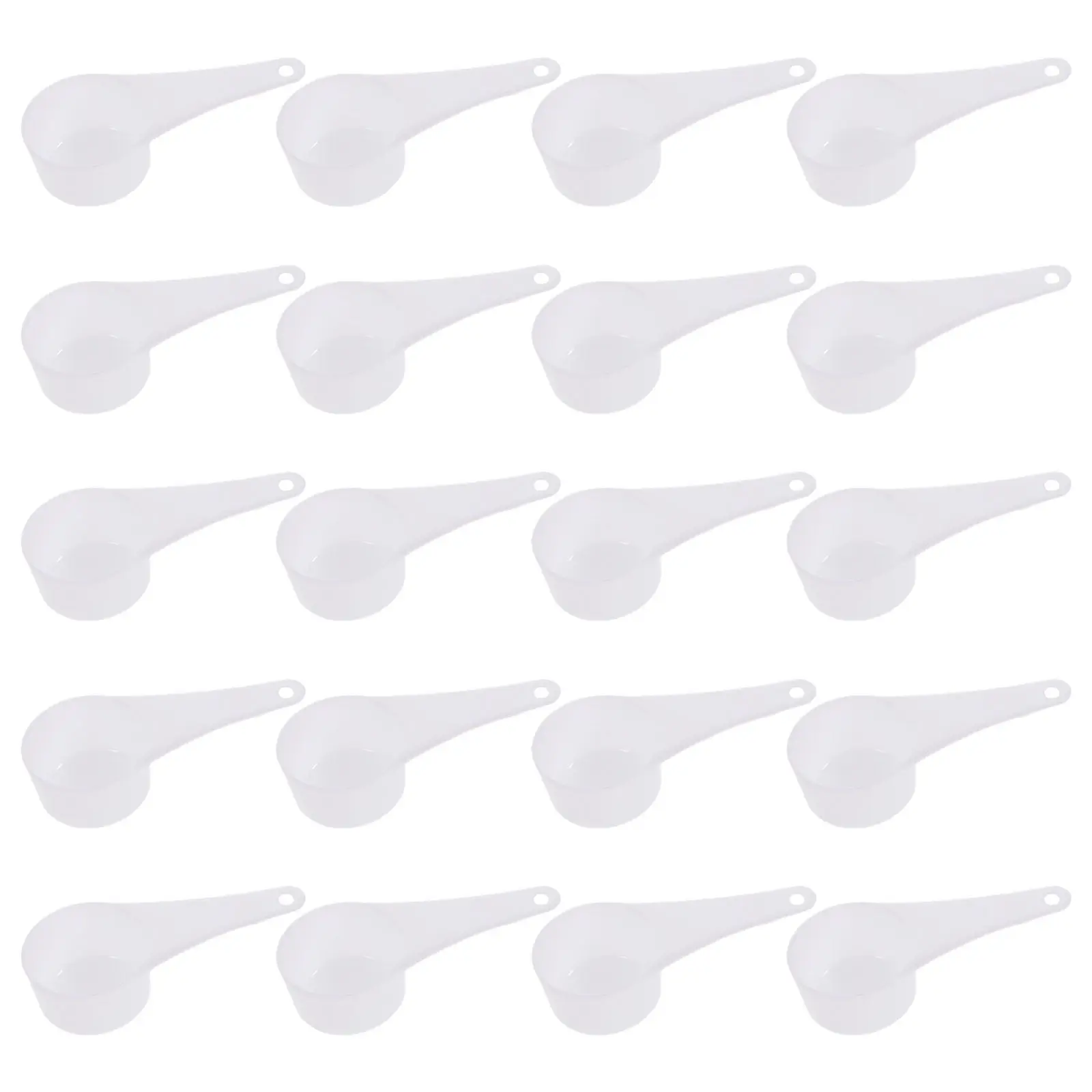 20Pcs Plastic Laundry Measuring Spoons Detergent Scoop Accurate Powder Liquid Measurement for Dormitory Washing Bucket Household