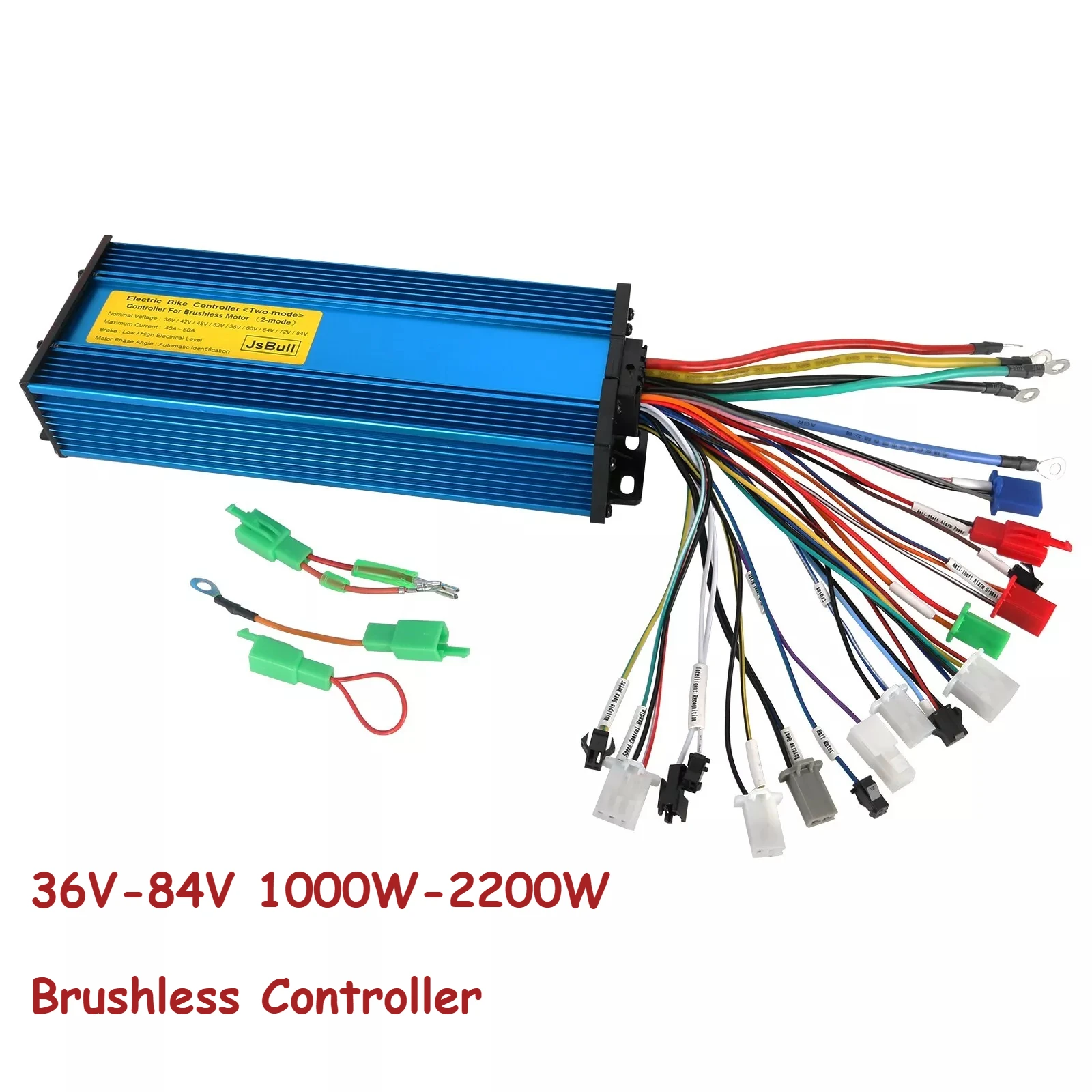 

TDPRO Universal 36V 48V 60V 72V 1000W-2200W Brushless Controller For Bicycle ATV Accessories