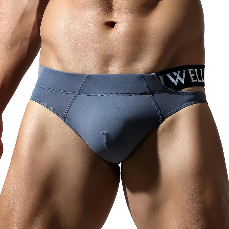 Sexy Herren-Tanga-Bikini, Sommer, weicher Badeanzug mit niedriger Taille, schnell trocknend, atmungsaktiv, Badehose, Sport, Surfen, Strandshorts