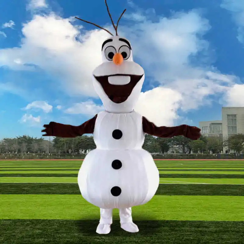 Anime Cartoon Olaf Mascottekostuums Leuke Anime Cosplay Prestaties Magische Sneeuwpop Kostuum Volwassen Feest Kerst Halloween Outfits