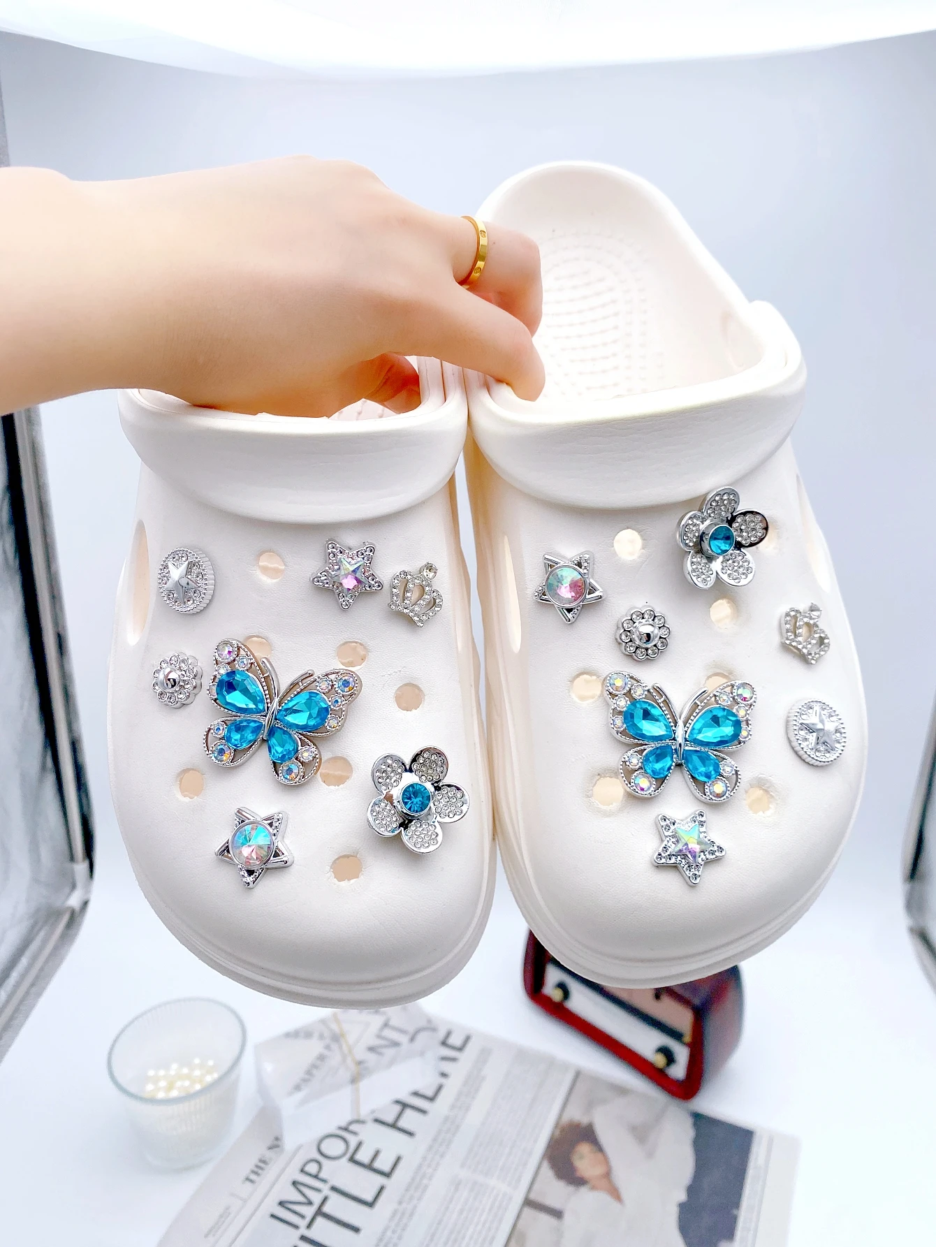 14-piece shoe decoration DIY casual shoe decoration - An interesting and versatile way to personalize your footwear