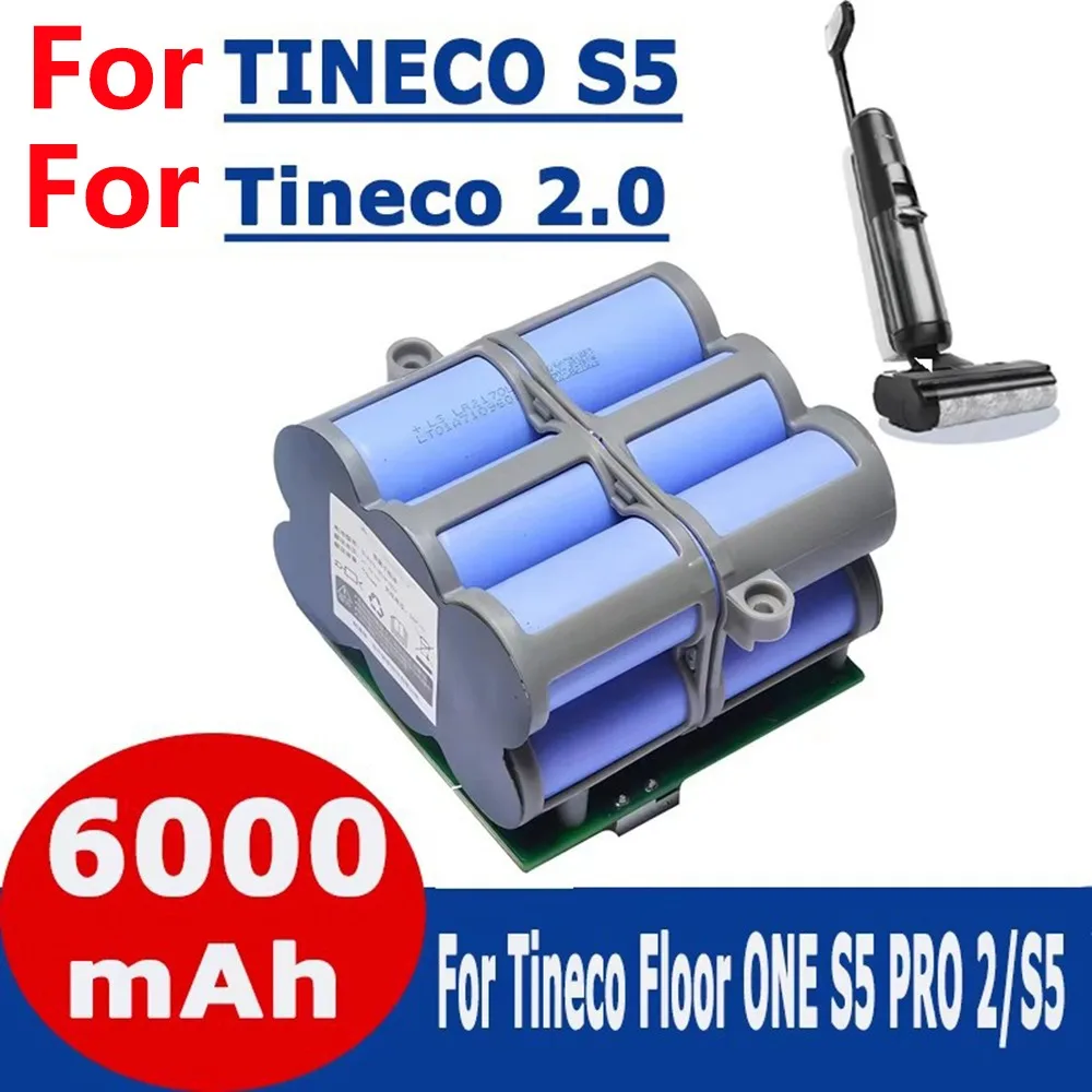 Original 21.6V Replacement New Battery For Tineco FLOOR ONE 2.0 S5 PRO 2 S5 Smart S5 Steam Floor Scrubber Accessories Battery