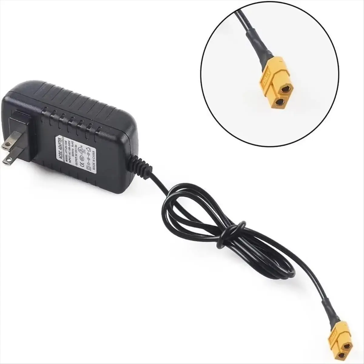 TCE Lipo Battery Charger Power Supply Adapter 12V 3A Plug for STRIX Charger Batteries RC Racing Drone (EU)