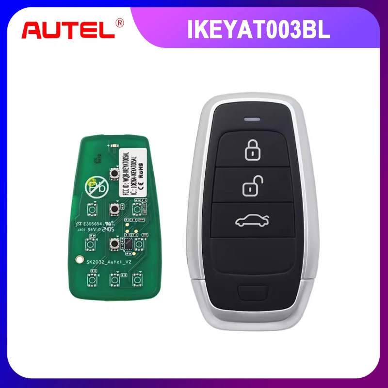 

1 шт. универсальный смарт-ключ Autel IKEY IKEYAT003BL AT003BL с 3 кнопками для Autel Smart Key для KM100 IM508 IM608 KM100E