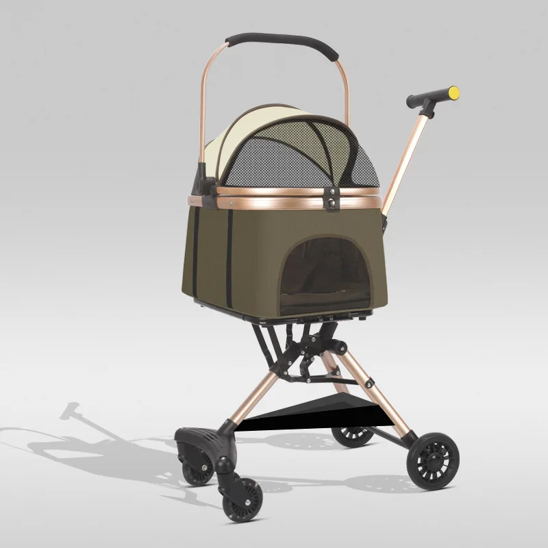 Mini Pet Stroller Toy for Dogs Cats Kids Pretend Play Small Push Cart Pull Cart for Outdoor Pet Carrier wozek dla psa