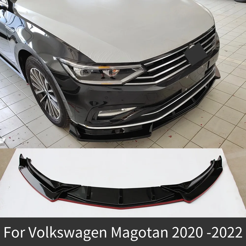 For 2020-2022 Volkswagen Magotan  Front Bumper Splitter Lip Spoiler Body Kit Refit Car Accessory