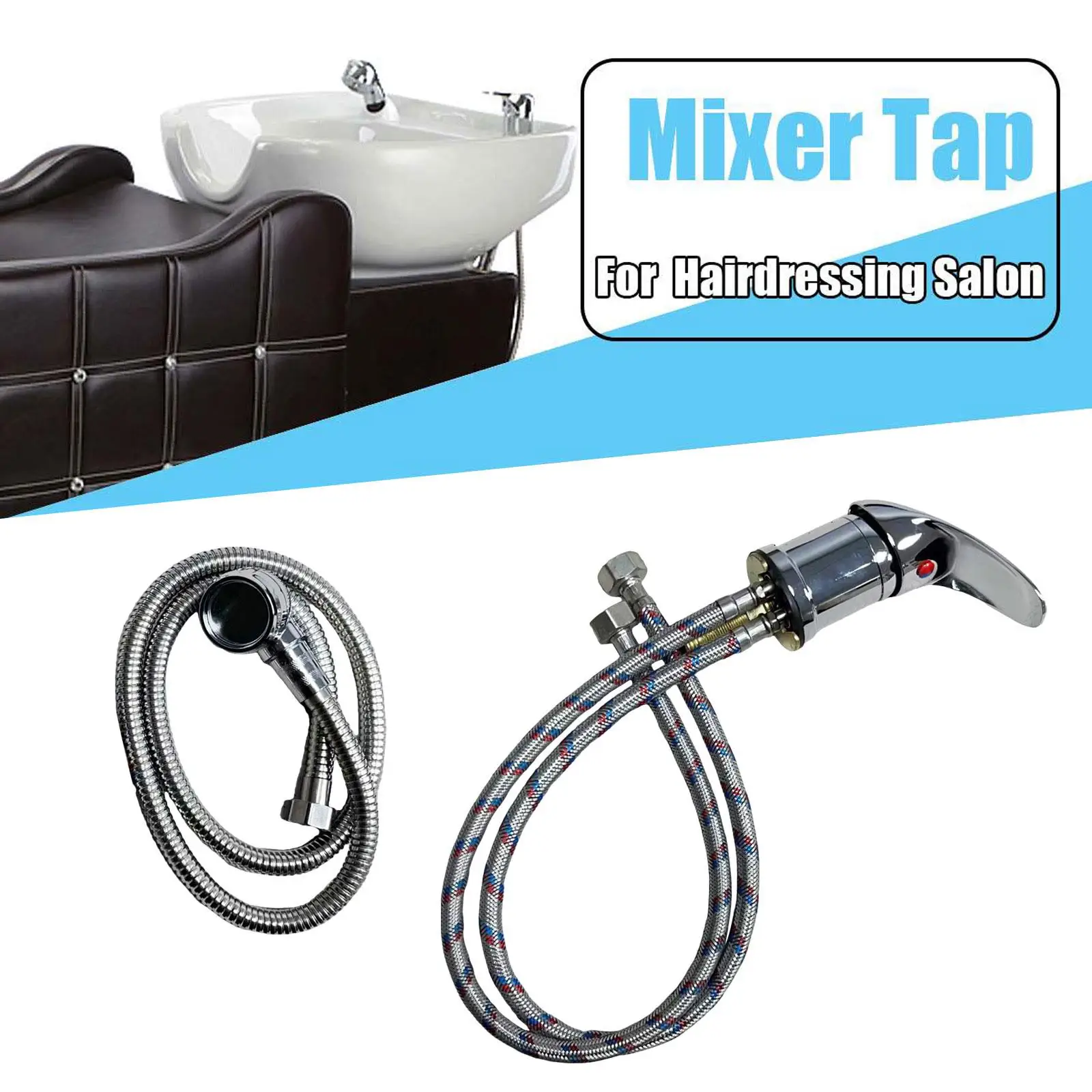 

Salon Shampoo Bowl Faucet And Set for Washing Hair Backwash Unit SPA