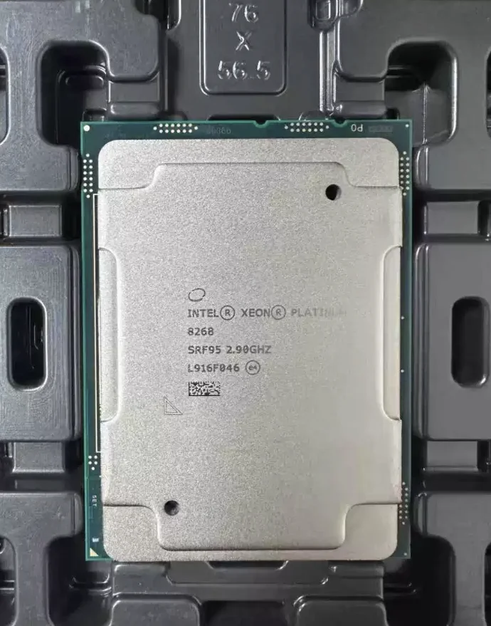 LGA3647 Server Processor Xeon 8268 24C/48T 2.90GHz 205W DDR4 Compatible C621 Motherboard
