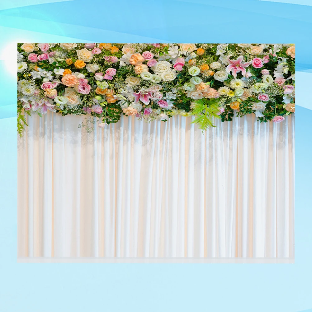 

Wedding Flower Backdrop Photography Background Cloth Studio Photo Video Shoot Professional Portrait Scene Flowers