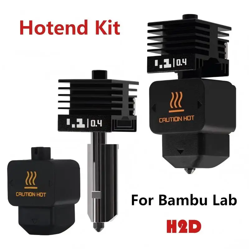 

Hotend для H2D Hotend для Bambu Lab H2D комплект hotend 0,2/0,4/0,6/0,8 мм сопло из закаленной стали, замена H2d Fit Bambulab 3D-принтер