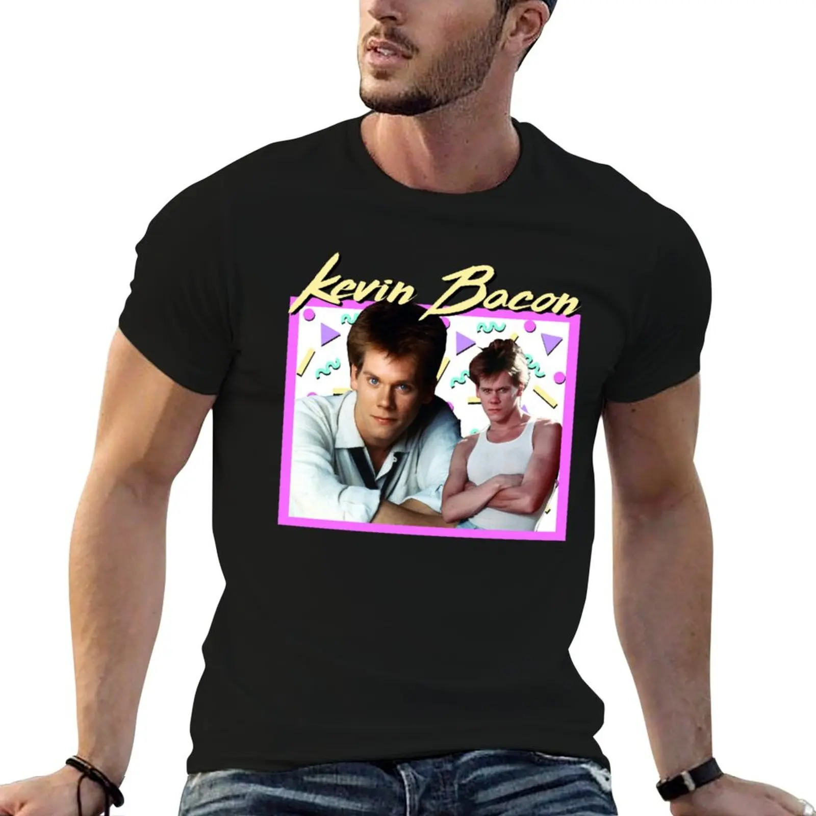 

80_s Kevin Bacon T-Shirt t shirt for man anime t shirts oversize cotton t shirts high quality T-shirt