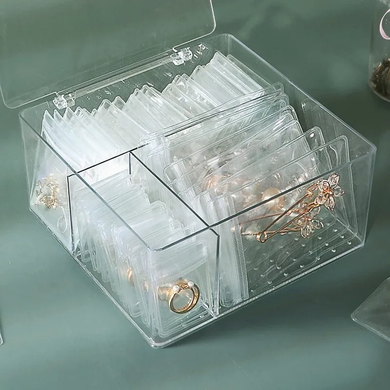 Drawer Organizer Self Sealing Plastic Jewelry Zip Lock Bags Reclosable Thick Transparent Ziplock Gift Packaging Storage Pouches
