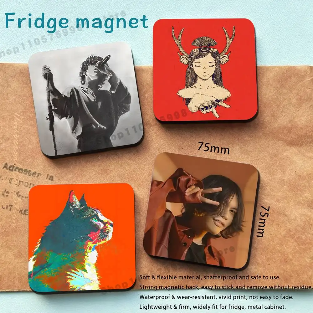 Japan Singer K-Kenshi Y-Yonezu New PVC Fridge Magnet for Cartoon Refrigerator Decor For Child Magnetic Toy
