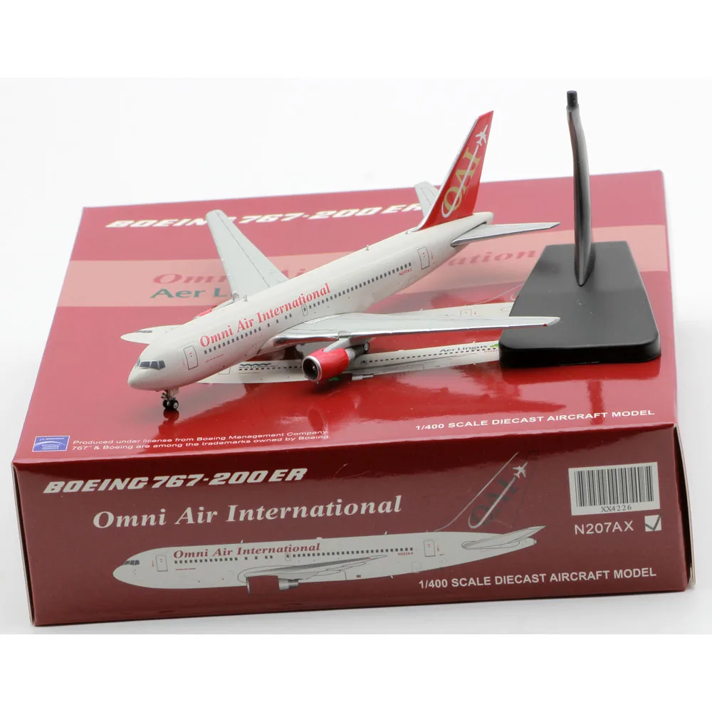 

XX4226 Alloy Collectible Airplane Gift JC Wings 1:400 Omni Air International Boeing B767-200ER Diecast Aircraft Jet Model N207AX