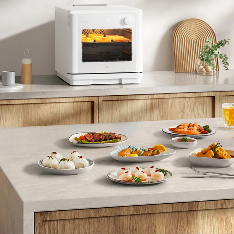 MIJIA Smart Steam Baking Oven Steam Box Home Desktop Steam Baking Oven Air Frying Baking Steaming and Frying All-in-One Machine