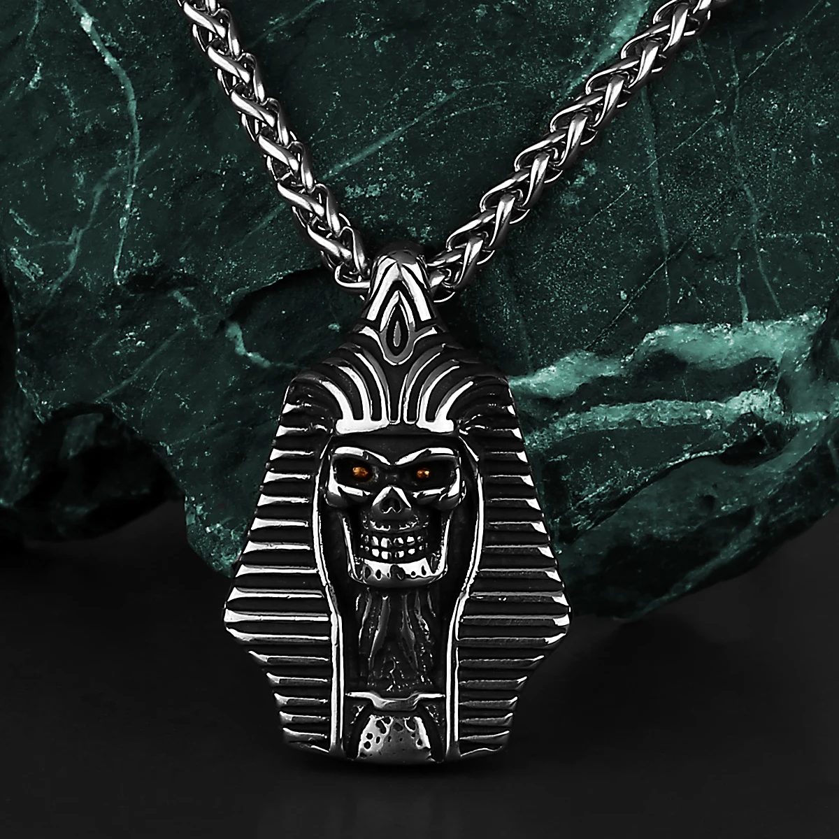 Vintage Sphinx Egyptian Pharaoh Pendant Men's Fashion Religion Titanium Steel Endlessly Expensive Pendant Necklace Gift Jewelry