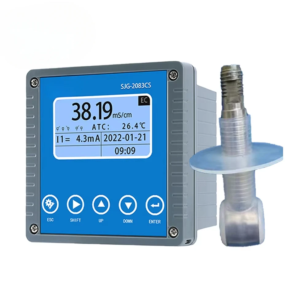 Sjg-2083CS diluir concentrado ácido sulfúrico indústria química água digital medidor de concentração de ácido e alcaloide