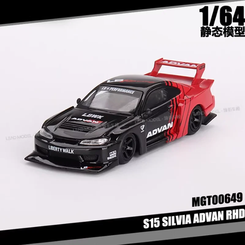 

MINIGT Diecast 1:64 Scale LBWK S15 SILVIA Alloy Car Model Collection Souvenir Static Display Ornaments Gift
