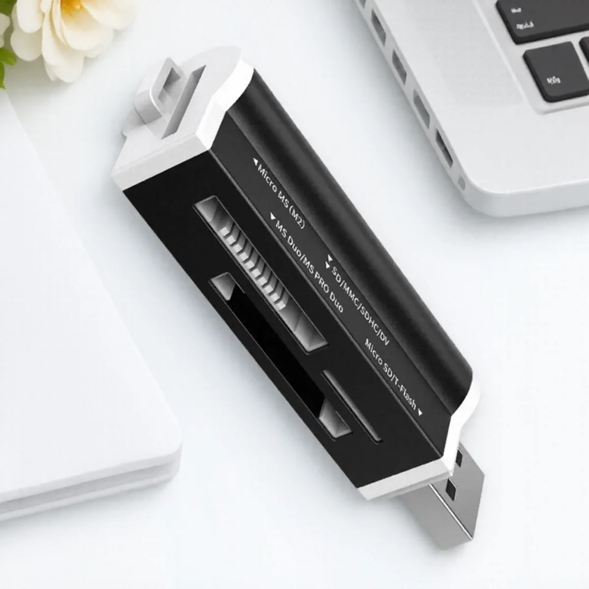 

Высокоскоростное устройство чтения карт памяти Multi USB 2 0 8 в 1 для Micro SD T Flash MMC SDHC MS PRO DUO TF M2