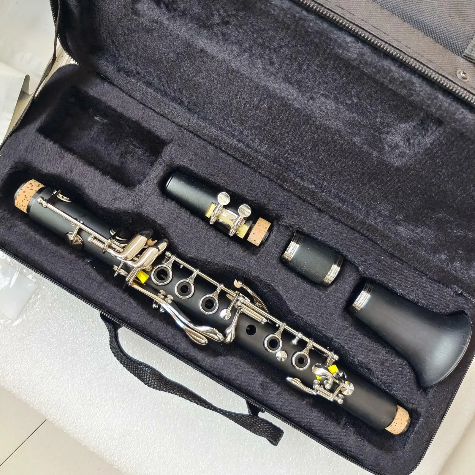 

Excellent Clarinet with Cases Eb 11Key Bakelite Nickel Plated Gifts for children